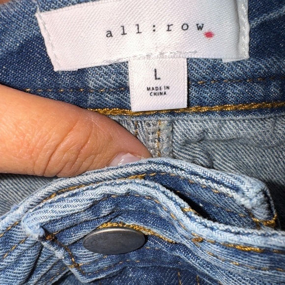 all row Blue Denim Maxi Skirt size L.  Western and y2k jeans H - Picture 8 of 13